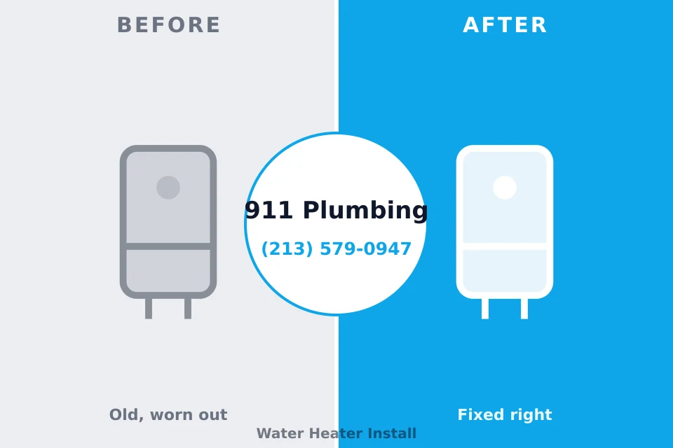 Before and after: plumbing repair De Witt, NY